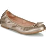 Chaussures casual Unisa dorées en cuir Pointure 37 avec un talon jusqu'à 3cm look casual pour femme en promo 
