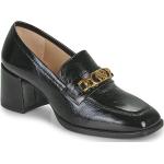Chaussures casual Unisa noires en cuir Pointure 40 look casual pour femme en promo 