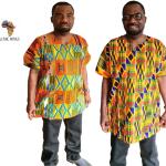 Chemises multicolores imprimé africain en coton à motif Afrique à manches courtes lavable en machine à manches courtes style ethnique pour femme 
