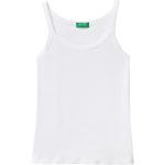 Débardeurs United Colors of Benetton blancs en coton lavable en machine Taille XS look fashion pour femme 