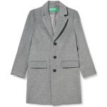 Manteaux en laine United Colors of Benetton gris en laine Taille L look fashion pour homme 