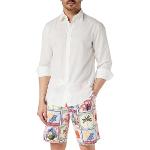 Chemises United Colors of Benetton blanches en coton à manches longues à manches longues Taille M look fashion pour homme 