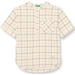 Chemises United Colors of Benetton blanches à carreaux en coton à carreaux look fashion pour garçon de la boutique en ligne Amazon.fr 