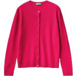 Cardigans United Colors of Benetton rose fushia en laine à manches longues à col rond Taille M look fashion pour femme en promo 