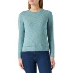 Pulls United Colors of Benetton bleues claires en laine à manches longues à col rond Taille XS look fashion pour femme en promo 