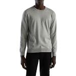 T-shirts col rond United Colors of Benetton gris en coton à manches longues à col rond Taille L look fashion pour homme 