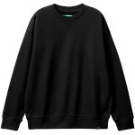 Sweats à col rond United Colors of Benetton noirs en coton à manches longues à col rond Taille XL look fashion pour homme en promo 