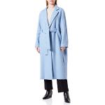 Manteaux en laine United Colors of Benetton bleues claires en polyester Taille S look fashion pour femme 