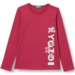 T-shirts à manches courtes United Colors of Benetton rouge bordeaux Taille 12 ans look fashion pour fille de la boutique en ligne Amazon.fr 