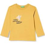 T-shirts à manches longues United Colors of Benetton jaune moutarde en jersey Taille 6 ans look fashion pour garçon de la boutique en ligne Amazon.fr 