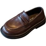 Sandales pour baptême marron en velours en cuir Pointure 32 look fashion pour fille 