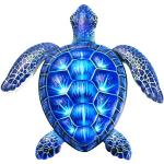 Décors muraux bleu marine en métal à motif tortues 