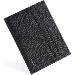 Porte-cartes bancaires noirs en cuir pour femme en promo 