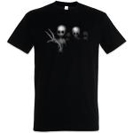 Urban Backwoods Alien Ghosts Hommes T-Shirt Noir Taille XL