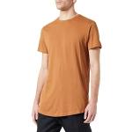 T-shirts Urban Classics marron en coton à manches courtes à manches courtes à col rond Taille S look streetwear pour homme 