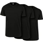 T-shirts Urban Classics noirs à manches courtes à manches courtes à col rond Taille 5 XL classiques pour homme 