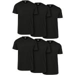 T-shirts Urban Classics noirs à manches courtes à manches courtes en lot de 6 Taille 4 XL look fashion pour homme 