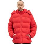 Vestes d'hiver Urban Classics rouges à capuche Taille L look fashion pour homme 