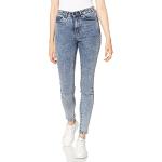 Jeans droits Urban Classics bleu ciel délavés W26 look fashion pour femme en promo 