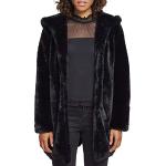 Parkas d'hiver Urban Classics noires en peluche à capuche Taille XS look fashion pour femme en promo 