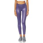 Leggings en cuir Urban Classics violet foncé en cuir synthétique Taille S look fashion pour femme 