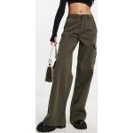 Pantalons taille haute Urban Classics verts Taille L look casual pour femme en promo 