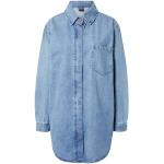Robes chemisier Urban Classics bleus clairs en denim Taille 5 XL look fashion pour femme en promo 