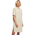 Robes fendues Urban Classics beiges en jersey bio Taille XXL look casual pour femme en promo 