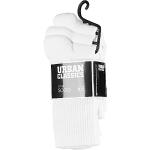 Chaussettes de sport Urban Classics blanches en coton en lot de 3 Pointure 39 look fashion pour homme 