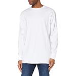 T-shirts Urban Classics blancs en coton à manches longues à manches longues Taille 3 XL plus size look fashion pour homme 