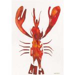 Urban Cotton Poster mural animal aquarelle en papier - Lobster - 79865