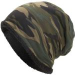 Bonnets kaki camouflage en velours à motif têtes de mort look militaire pour homme 