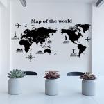 Autocollants imprimé carte du monde éco-responsable 