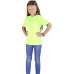 T-shirts Promodoro jaune fluo en polyester enfant look fashion 