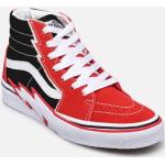 Chaussures Vans Sk8-Hi rouges en cuir en cuir Pointure 27 pour enfant en promo 