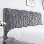 Têtes de lit design grises en velours 