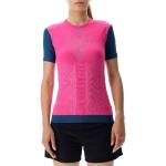 Maillots de running UYN roses respirants Taille XS look fashion pour femme en promo 