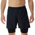 Shorts de running UYN noirs Taille M look casual pour homme en promo 