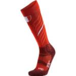 Chaussettes UYN rouges à motif Autriche de ski Pointure 39 look sportif 