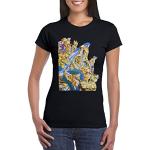 UZ Design Tee Shirt Les Chevaliers du Zodiaque Femme Enfant Saint Seya Anime T Shirt Dessin Animé Année 80, Femme - L
