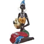 Statuettes africaines noires à motif Afrique style ethnique 