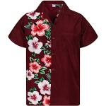 Chemises hawaiennes rouges Taille XXL look casual pour homme 