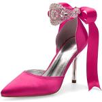 Escarpins talon aiguille rose fushia à talons aiguilles Pointure 38 look fashion pour femme 