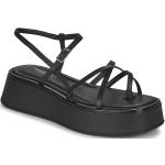 Sandales Vagabond noires en cuir en cuir éco-responsable Pointure 36 pour femme en promo 