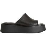 Sandales à talons Vagabond noires en cuir à bouts ouverts Pointure 41 avec un talon entre 5 et 7cm look casual 