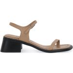 Sandales à talons Vagabond marron en cuir Pointure 39 look fashion pour femme 