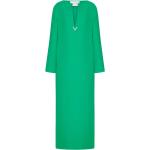 Robes Valentino Garavani vert émeraude à manches longues à manches longues à col en V Taille XS pour femme en promo 