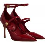 Escarpins Valentino Garavani rouges en cuir verni pour femme en promo 