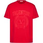 T-shirts à imprimés Valentino Garavani rouges à manches courtes à col rond Taille L look casual 