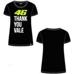 T-shirts noirs à manches courtes Valentino Rossi à manches courtes Taille M classiques pour femme 